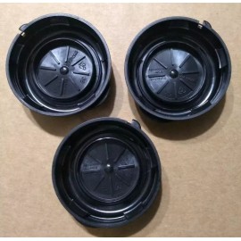 Stanpac Replacement Glass Milk Bottle Lids 48mm Caps for Libbey & Stan-Pac 3, Black, NEW