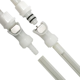 IRONSTAR Quick-Disconnect Hose Barb Insert, Quick Connect Hose Fittings, Plastic Quick Connect Male/Female Coupling Connector, 1/4" Inner Diameter hose, 2 Female Connectors and 2 Male Connectors