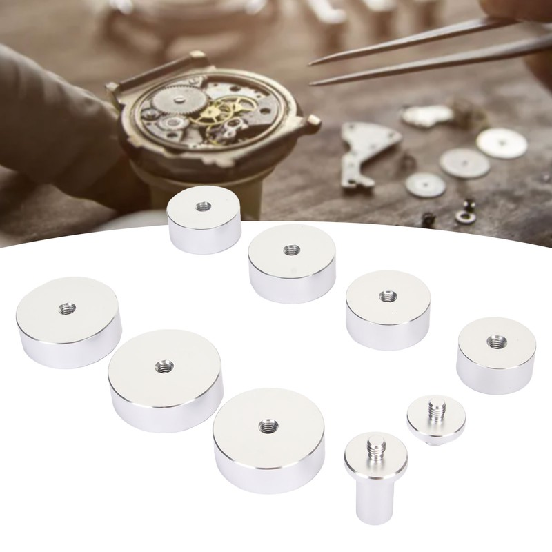 7Pcs Bezel Case Press Die Professional Aluminium Alloy Round Watch