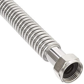 EZ-Fluid 1-1/4-Inch FIP x 1-1/4-Inch FIP, 18-Inch Corrugated Flexible Stainless Steel Water Heater Connector For Female Iron Water Pipes Fitting Also For Water softener,Filter(1)