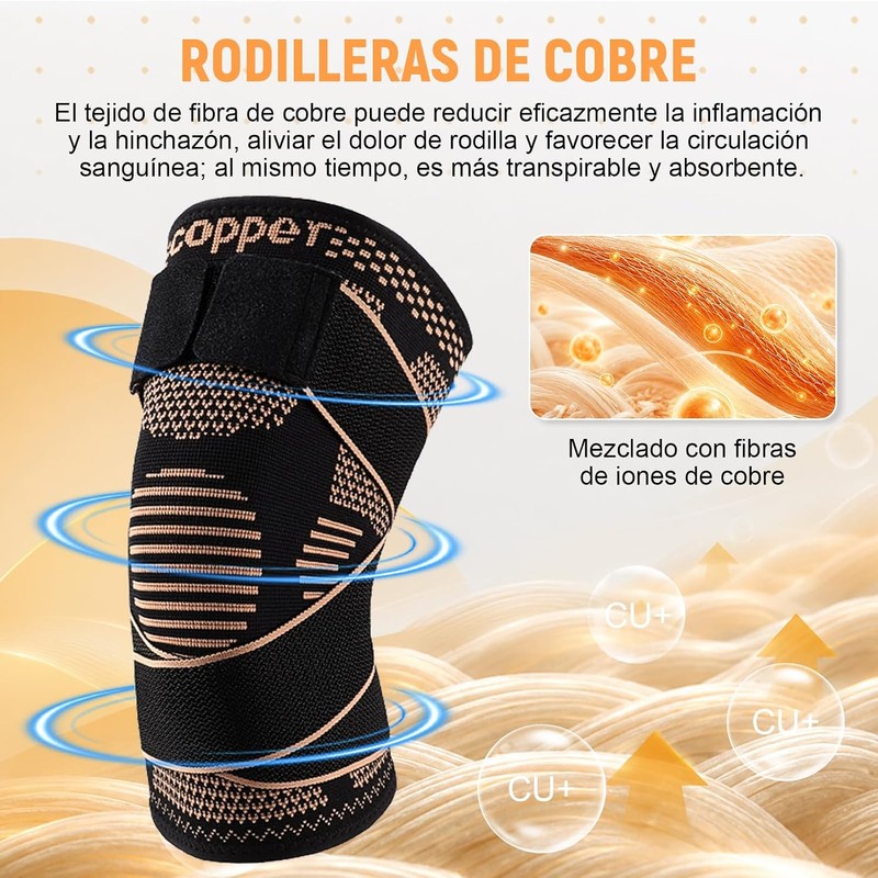 Rodilleras Ortopedica 2 Piezas, Rodillera Compresión para Dolor de Rodilla