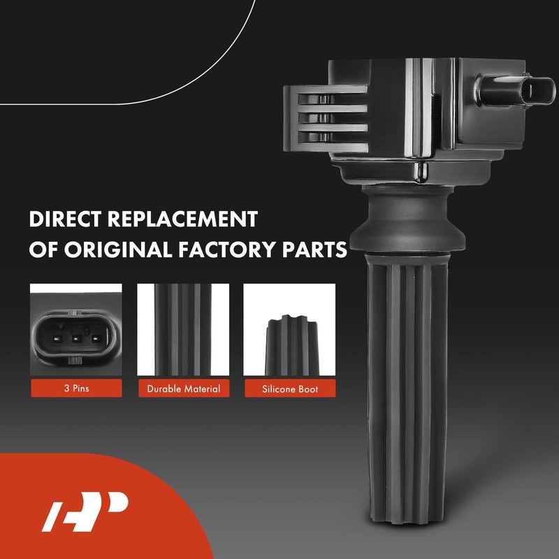 A-Premium Set of 4 Ignition Coil Pack and Iridium Spark