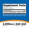 Nutricost Vitamin B12 (Methylcobalamin) 2000mcg, 240 Capsules - Vegetarian Caps,