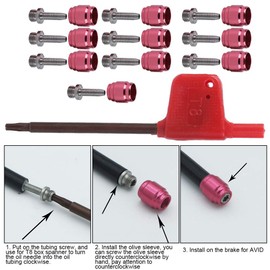 Bicycle Oil Needle, Olive Head Olive Set for SRAM StealthamaJig Brake Quick-Connect Quick Install Oil Tube