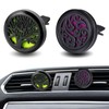 Auto Lufterfrischer，RoadLoo 2 PCS Auto Aromatherapie Ätherisches Öl Diffusor Edelstahl