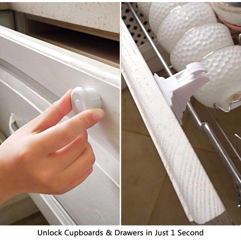 Norjews Child & Baby Safety Magnetic Keys for Cupboard Drawer