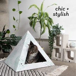 Kitty Kardboard Modern Cat Bed - Cozy, Stylish & Durable Cardboard Pet Hideaway - Eco-Friendly, Minimal Designs, Easy to Assemble