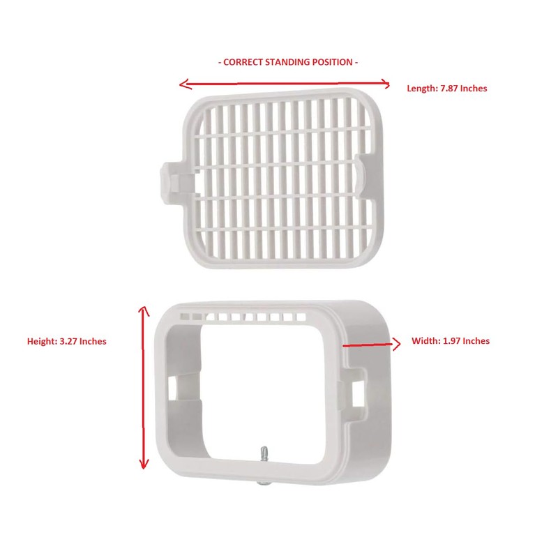 Amerimax 2.5" W x 3.25" L White Vinyl Rodent Guard,