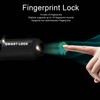 Fingerprint Lock AntiTheft Security USB Rechargeable Thumbprint Padlock for Luggage