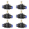 HERKINDNESS Air Flow Control Valve, Pack of 6 Pneumatic Air
