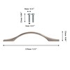 HARMAC HOUSE Taper Bow Handle Brushed Nickel Taper Bow Kitchen