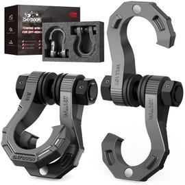 DAYDOOR 3/4" D Ring Shackles, Heavy Duty D Ring Shackles with 7/8 Pin for Towing & Off-Road Use, 45,000 Lbs Break Strength for Use with Tow Strap for Vehicle Recovery (Gray)