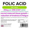 Lindens Folic Acid 400mcg - 240 Vegan Tablets - Pregnancy,