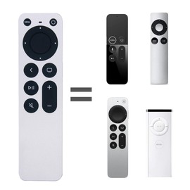 Riry Neue Apple-Fernbedienung, APL Ersatzfernbedienung für Apple TV 4K, geeignet für Apple TV 4K / Gen 1 2 3 4 / HD Modelle A1218, A1842, A1625, A1427, A1469, A2169, A1378 (ohne Sprachbefehlfunktion)