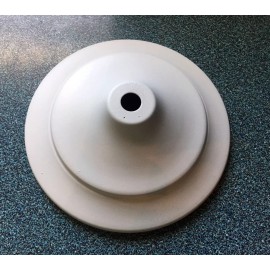 NEW 5" Steel Vase Cap LAMP PART, CEILING Canopy Powder-coat Flat White Finish