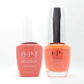 OPI Summer Make The Rules GelColor + Infinite Shine - Flex On The Beach #GCP005