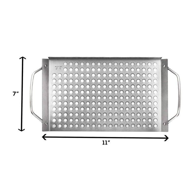 Outset 76630, Rejilla para Parrilla de Acero Inoxidable (2 Unidades),