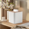 Cretkhp Tissue Box Cover, Modern Square Tissue Box Holder with