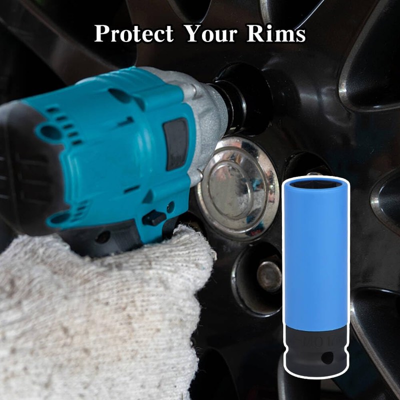 PLCatis Pack of 2 17 mm Impact Wrench Nuts with