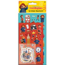 Paper Projects 01.70.31.024 Paddington Bear Adventures Assorted Pack | Includes 3 Types of Stickers | Perfect for Decoration and Scrapbooking, Multi, 24.5cm x 11cm
