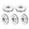 sourcing map 5Pcs M8 Knurled Thumb Nuts, 304 Stainless Steel