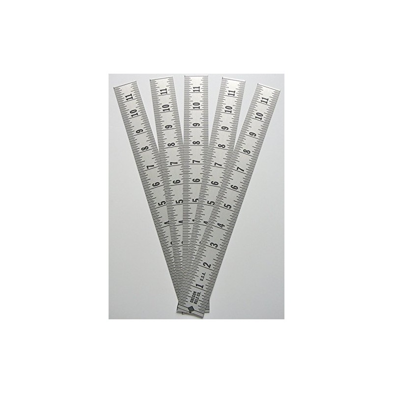 Ruler 5 Pack - Adhesive Backed - 1 1/4 Inch