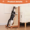 Large Cat Scratching Post for Indoor Cats,26.8'' Solid Wood Frame
