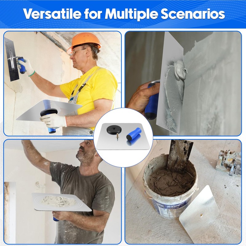 Konvixon 2PCS Drywall Hawk and Trowel Set, Stucco tools for