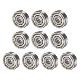 QUARKZMAN 634ZZ 4 x 16 x 5 mm Ball Bearing x 10 Pieces Carbon Steel for Machines and Tools Double Dustproof