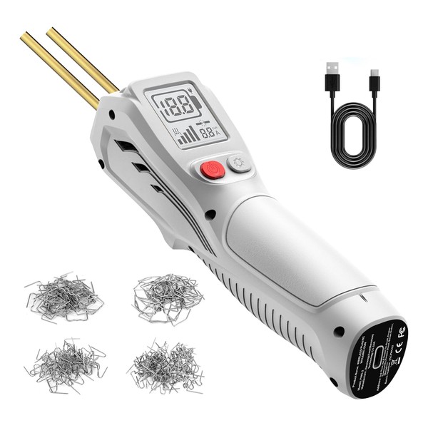 Plastic Welder, 500W Cordless Plastic Welding Kit with 200PCS Welder