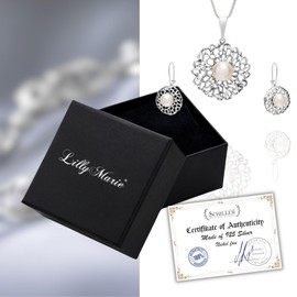 LILLY MARIE Exquisite Women's Jewellery Set with Silver Pendant and Earrings