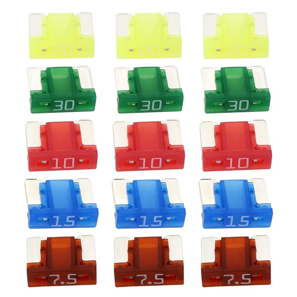 LT Easiyl 50PCS BFLP Car Fuses Blade Fuses 7.5A 10A