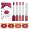 Xumann 4PCS Plumping Lipstick Set, Long Lasting Lipgloss Set for