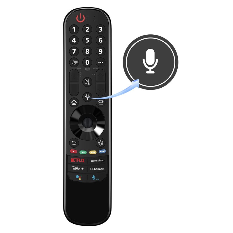 VINABTY MR21GA Voice Search Remote Control fit for LG Smart