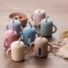 SAMiGO Silicone Sippy Cup, Baby Straw Cup for 6 12