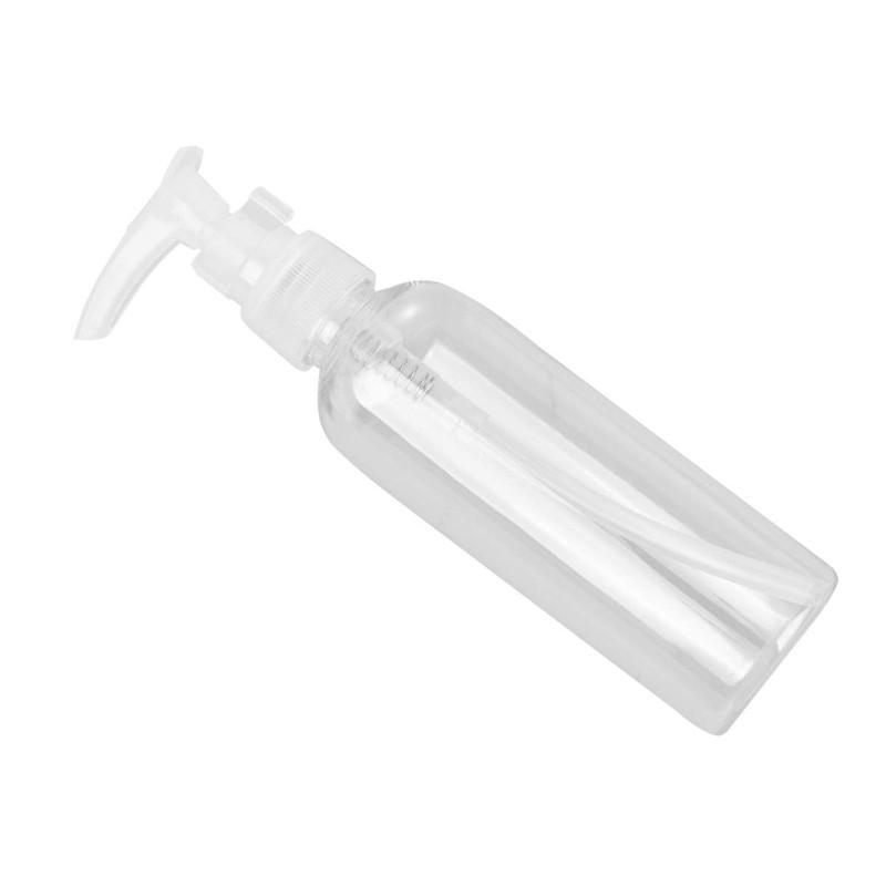 PRETYZOOM 4pcs 100ml Refillable Plastic Pump Dispenser Bottles for Lotion