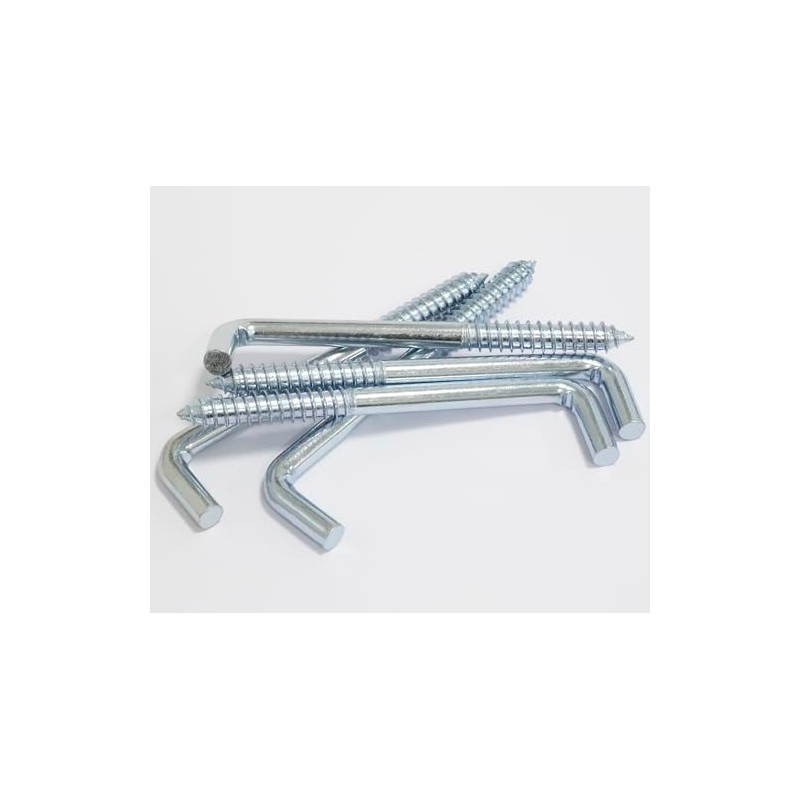 AERZETIX - C72805 - Set of 5 L-Shaped Screw-On Brackets