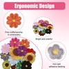 17 Pieces Iron-On Patches Floral Embroidered Patches for Clothes, Hats,