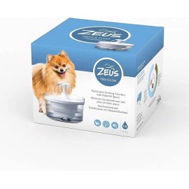 Zeus Fresh & Clear Dog Drinking Fountain with Waterfall Spout