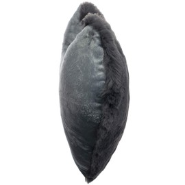Brandsseller heart-shaped cushion, cuddly fleece plush decorative cushion, approx. 40 x 30 cm