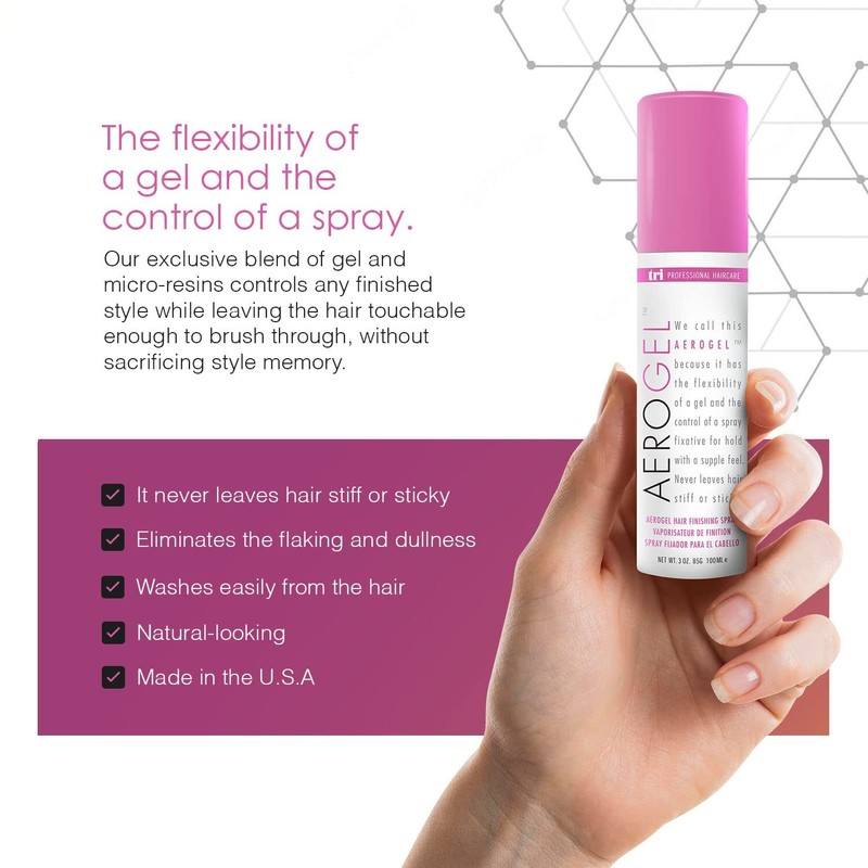 TRIDESIGN TRI Aerogel Flexible Hair Spray Pack of 2 Strong