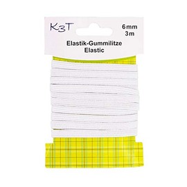 K3T Fascia elastica, bianca, 6 mm x 3 m