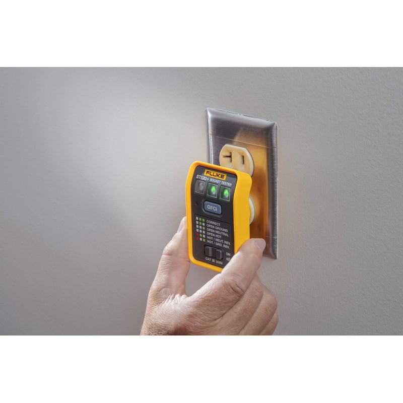 Fluke ST120+ GFCI Socket Tester with Audible Beeper