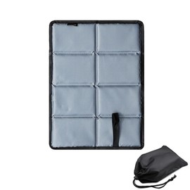 Folding Cushion, Sauna Mat, Leisure Seat, For 1 Person Thick, 0.4 inches (1.0 cm), Oxford Fabric, Zafu Outdoor Activities, Lightweight, Waterproof, Moisture-Proof, Easy to Carry, Climbing, Camping