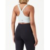 Koton Women's Minimal Printed Halter Neck Sports Bra, Green(750)