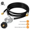 GasSaf 4 Feet Y Splitter Propane Regulator with Hose, 2