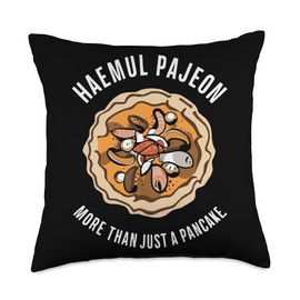 Haemul Pajeon Asian Food Foodie Korean Savory Pancake Throw Pillow