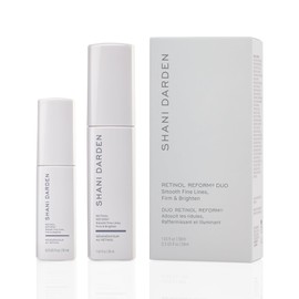 SHANI DARDEN SKINCARE Retinol Reform Duo, Full and Travel Size Anti-Aging Serum, Resurfacing Retinol Serum for Face and Neck, Helps with Fine Lines and Wrinkles, 2-Piece Set
