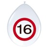 Folat - Traffic Sign Birthday Balloons 16 years - 12In