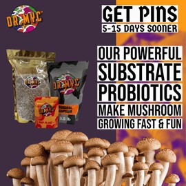 DRMyc - MGP Plus - Growth Promoter for Mushroom Substrates. MGP Increases Colonization Speed, Yields, Fruit Size & Reduces Trich - Works with Rye Berries, Millet, Dung Loving Mushrooms (25 Grams)